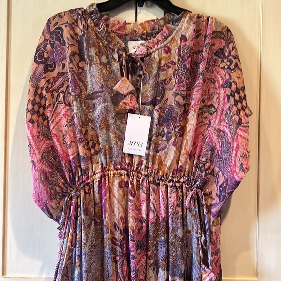 NWT MISA LOS ANGELES llya printed maxi dress size medium - Picture 6 of 13